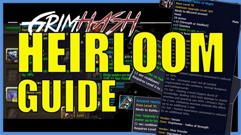 how to upgrade heirloom necklace.